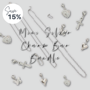 Mini Silver Charm Bar Bundle-Necklace-Pretty Simple