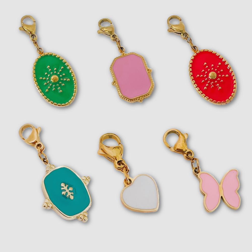 Enamel Colored Charm Bar Chanelle Charms - WATERPROOF Wholesale-Charms-Pretty Simple