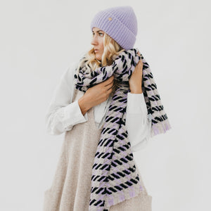 Cold Morning Houndstooth Scarf-Scarf-Pretty Simple