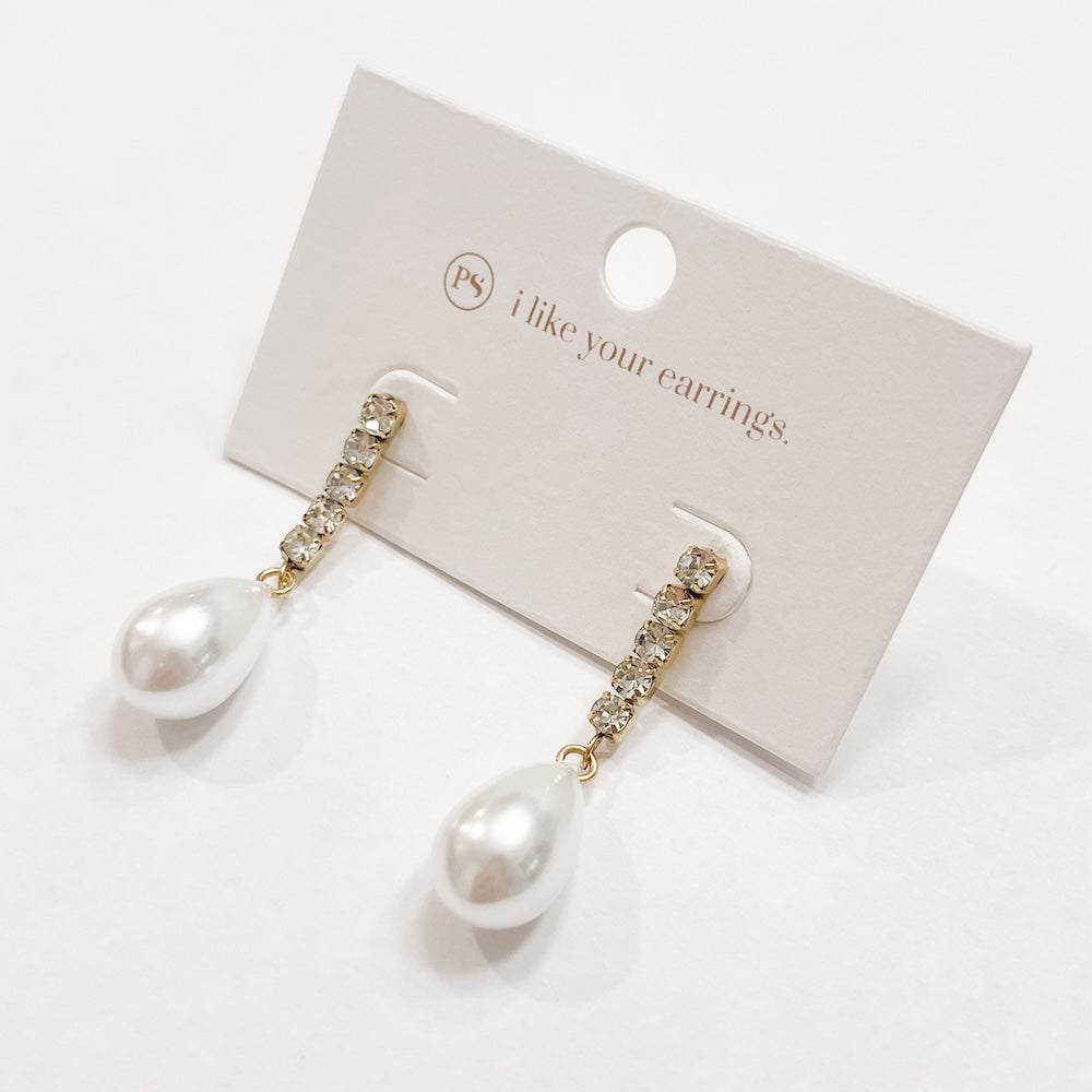 Crane Diamond Pearl Earrings WATERPROOF Wholesale-Earrings-Pretty Simple