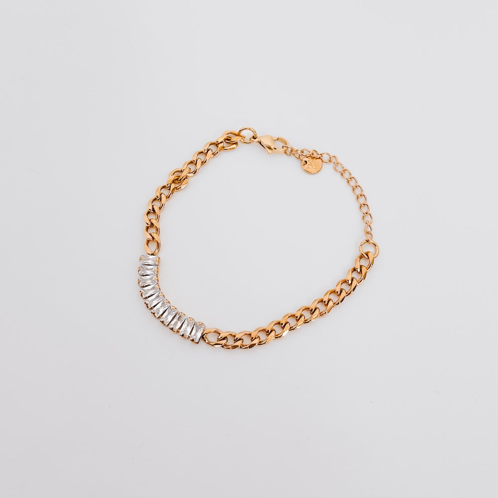 Desiree Diamond Chain Bracelet - WATERPROOF Wholesale-Bracelet-Pretty Simple