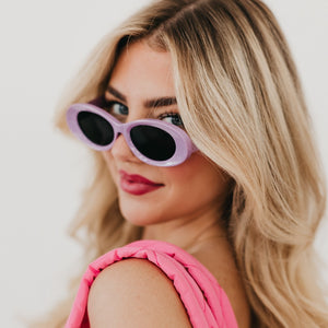 Kate Oval Retro Sunglasses Wholesale-Sunglasses-Pretty Simple