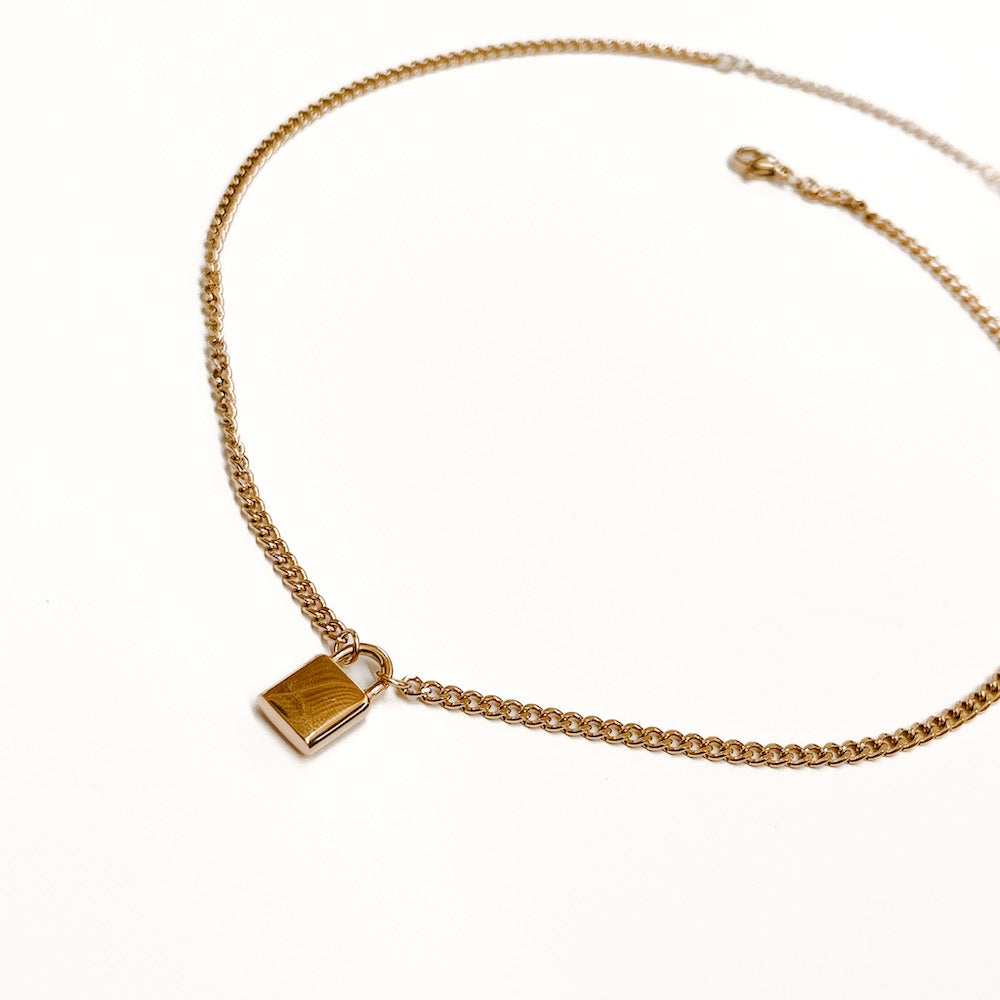 Key To My Heart Necklace in Gold | Helen Ficalora