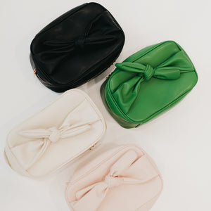 Madelyn Bow Makeup Bag-Handbags-Pretty Simple