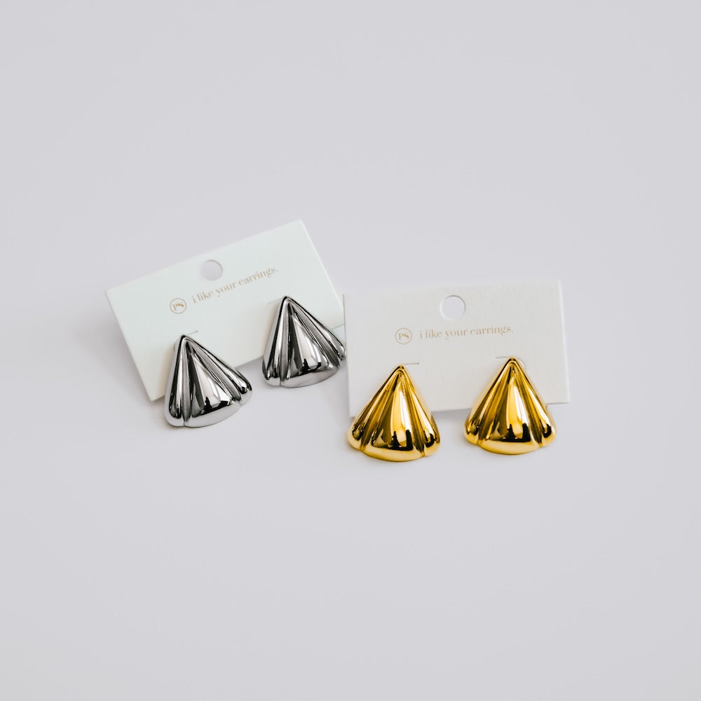 Meet Me In SoHo Triangle Stud Earrings - WATERPROOF-Earrings-Pretty Simple