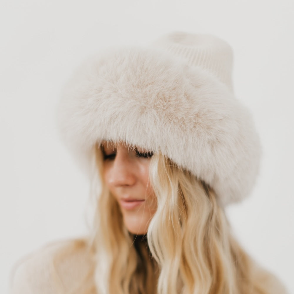 PREORDER - Noelle Faux Fur Hat Wholesale-Hat-Pretty Simple