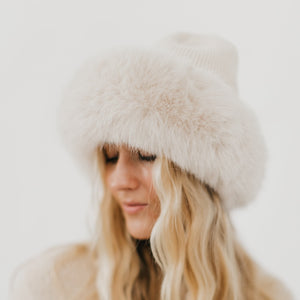 PREORDER - Noelle Faux Fur Hat Wholesale-Hat-Pretty Simple