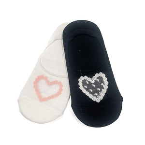 Valentines Day Heart No-Show Socks-Socks-Pretty Simple