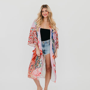 Peacock Summer Kimono