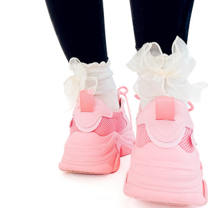 Tulle Bow Socks-Socks-Pretty Simple