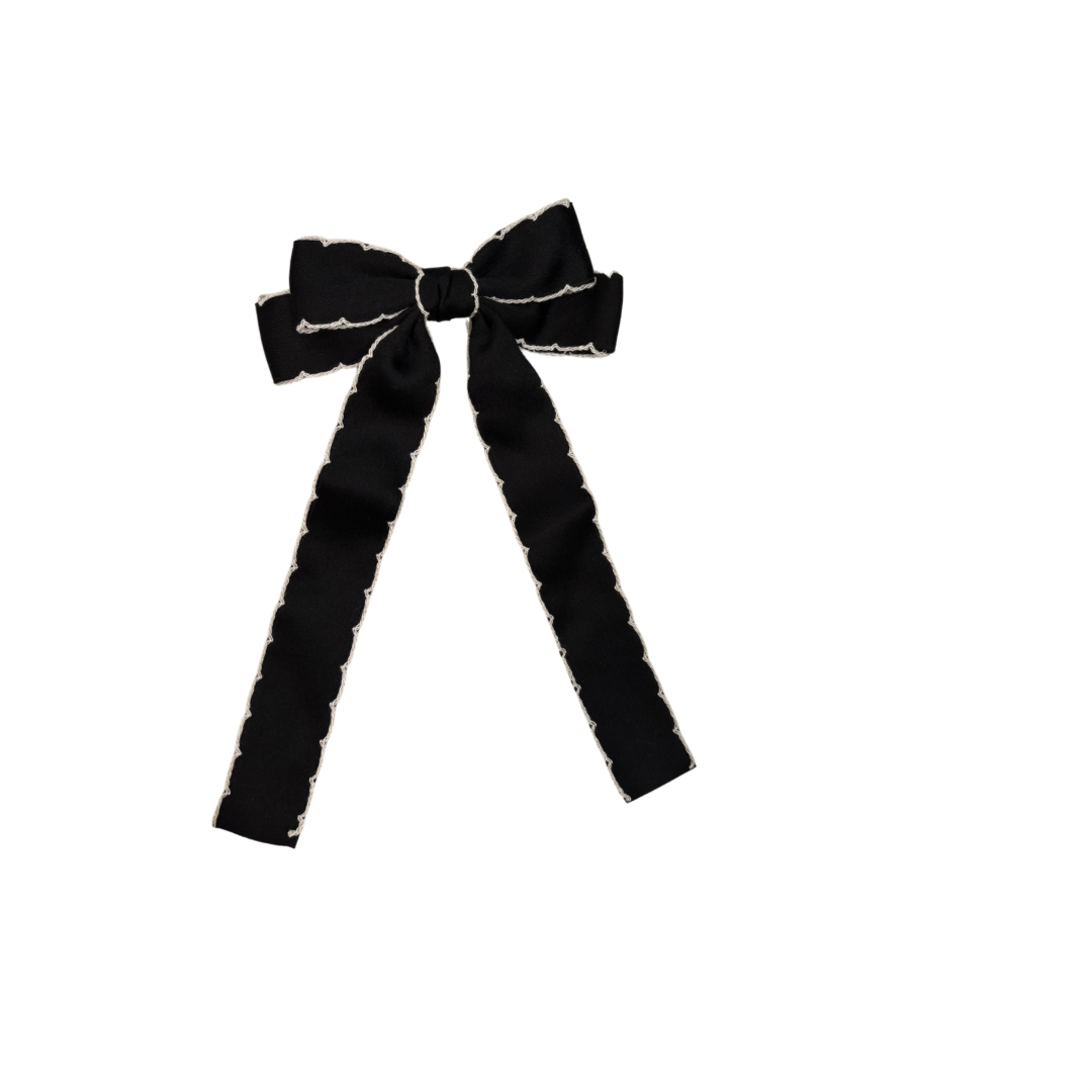 Tuxedo Park Hair Bow-Hair Accessories-Pretty Simple