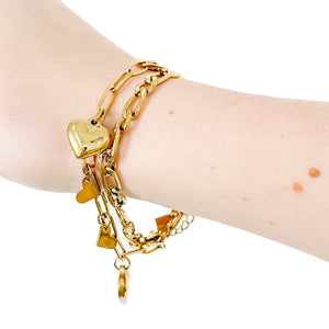 Classically Charmed Gold Bracelet-Bracelet-Pretty Simple