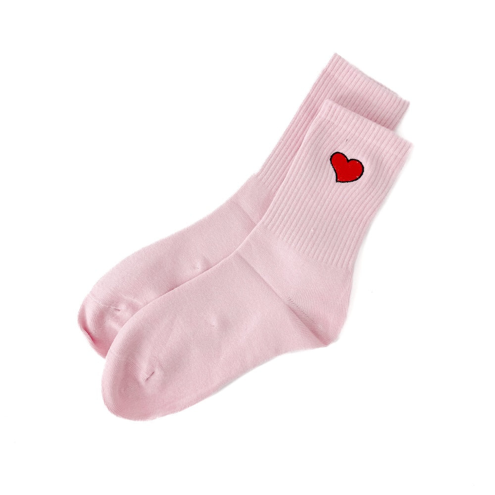 My Heart Valentines Mid-Calf Socks-Socks-Pretty Simple