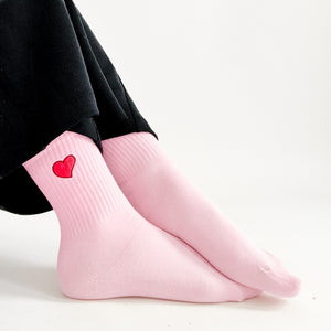 My Heart Valentines Mid-Calf Socks-Socks-Pretty Simple