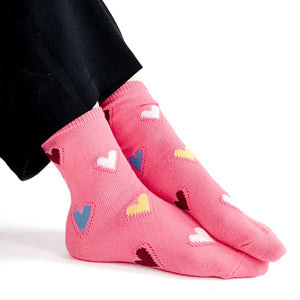 Forever and Always Valentines Heart Mid-Calf Socks-Socks-Pretty Simple