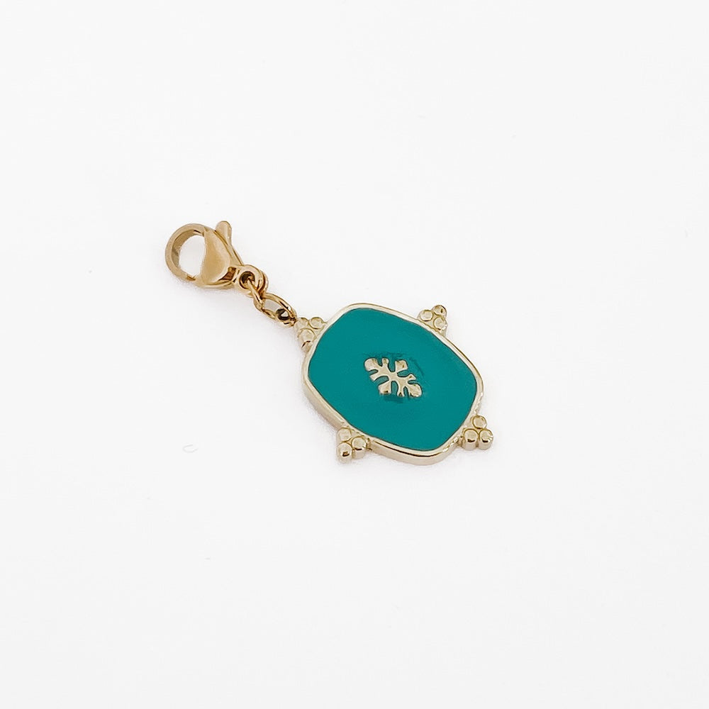 Enamel Colored Charm Bar Chanelle Charms - WATERPROOF-Necklace-Pretty Simple