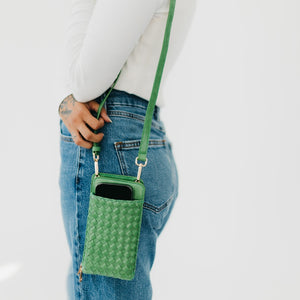 Woven Double Duty Phone Bag Wholesale-Crossbody Bag-Pretty Simple