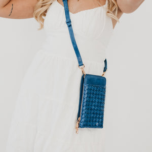 Woven Double Duty Phone Bag Wholesale-Crossbody Bag-Pretty Simple