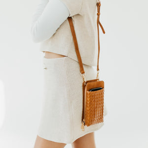 Woven Double Duty Phone Bag Wholesale-Crossbody Bag-Pretty Simple